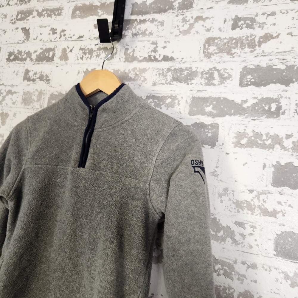 OshKosh B'gosh Sweatshirt‎ Boy's Size 7Gray Fleece Quarter Zip Pullover Casual - Picture 5 of 16
